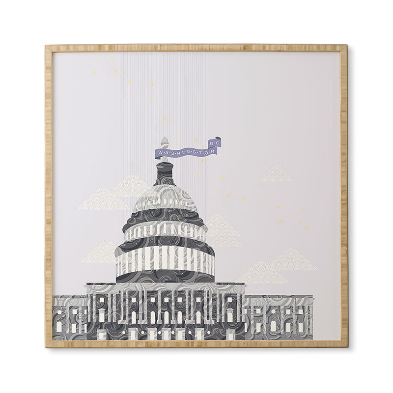 Jennifer Hill Washington DC Capitol Building Framed Wall Art