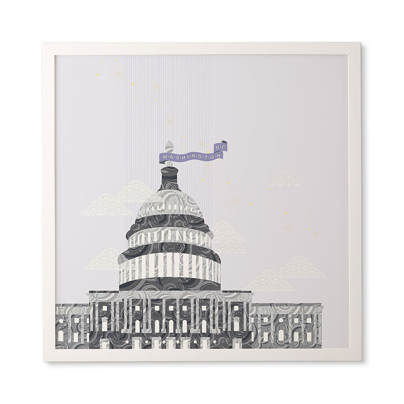 Jennifer Hill Washington DC Capitol Building Framed Wall Art