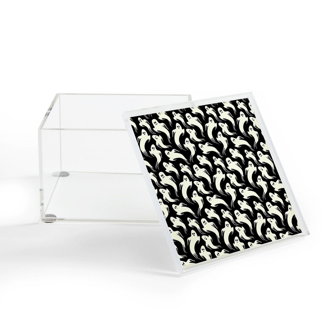 Jennifer Ladd Halloween ghosts 2 Acrylic Box