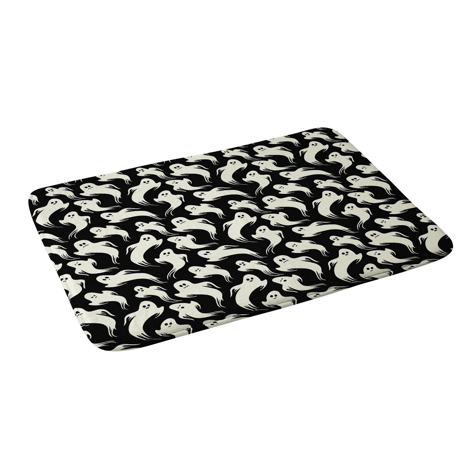 Jennifer Ladd Halloween ghosts 2 Memory Foam Bath Mat