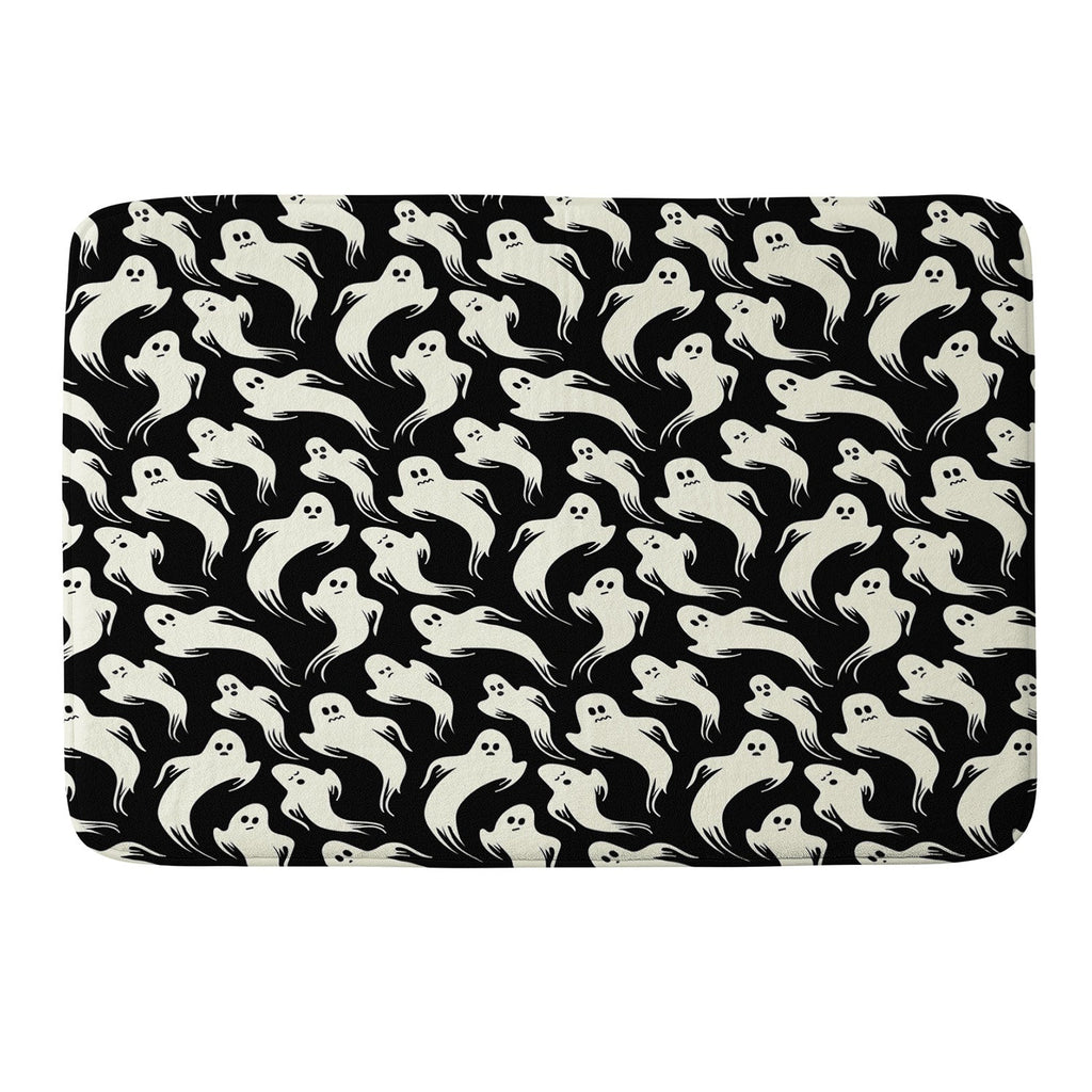 Jennifer Ladd Halloween ghosts 2 Memory Foam Bath Mat