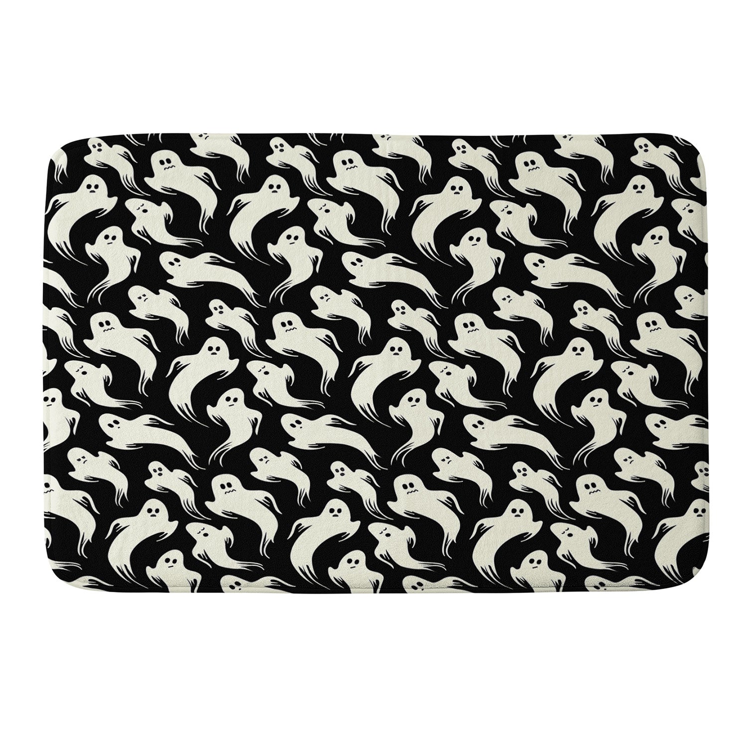 Jennifer Ladd Halloween ghosts 2 Memory Foam Bath Mat