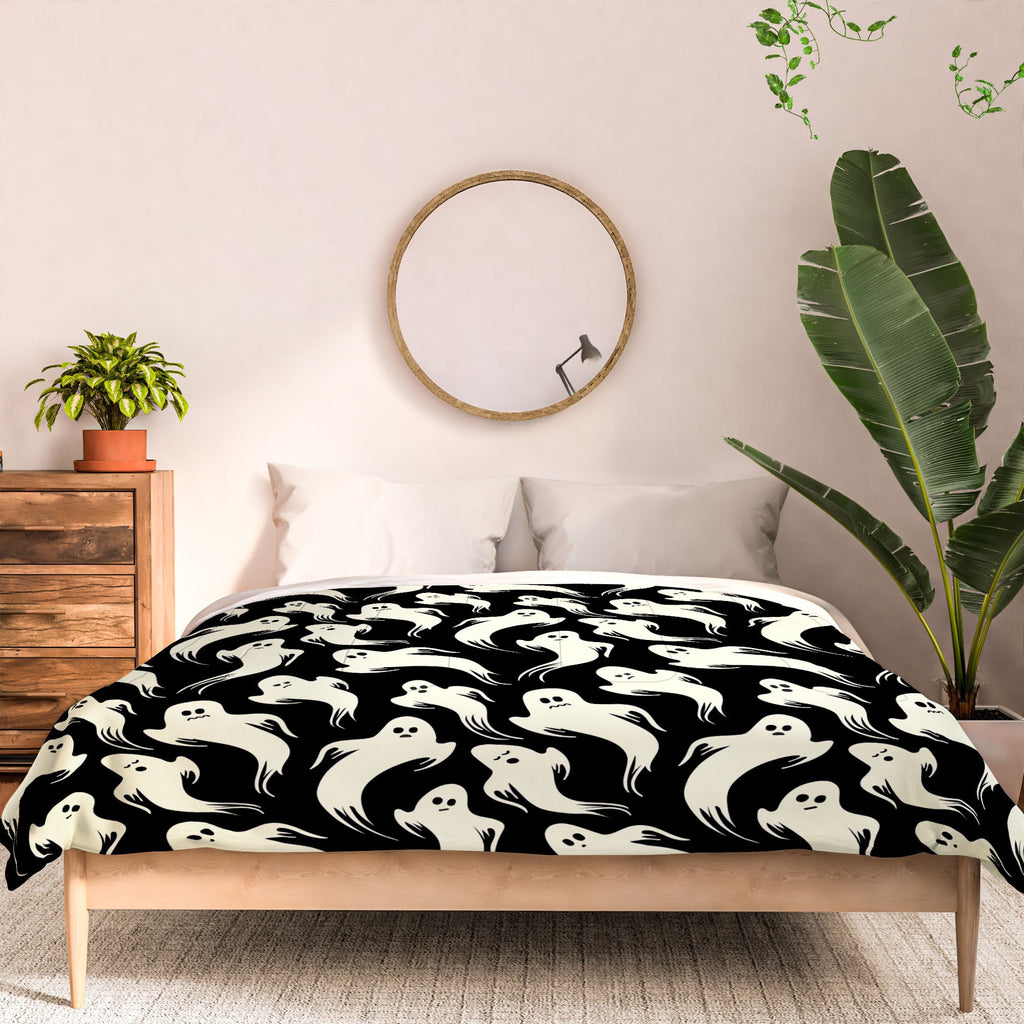 Jennifer Ladd Halloween ghosts 2 Comforter