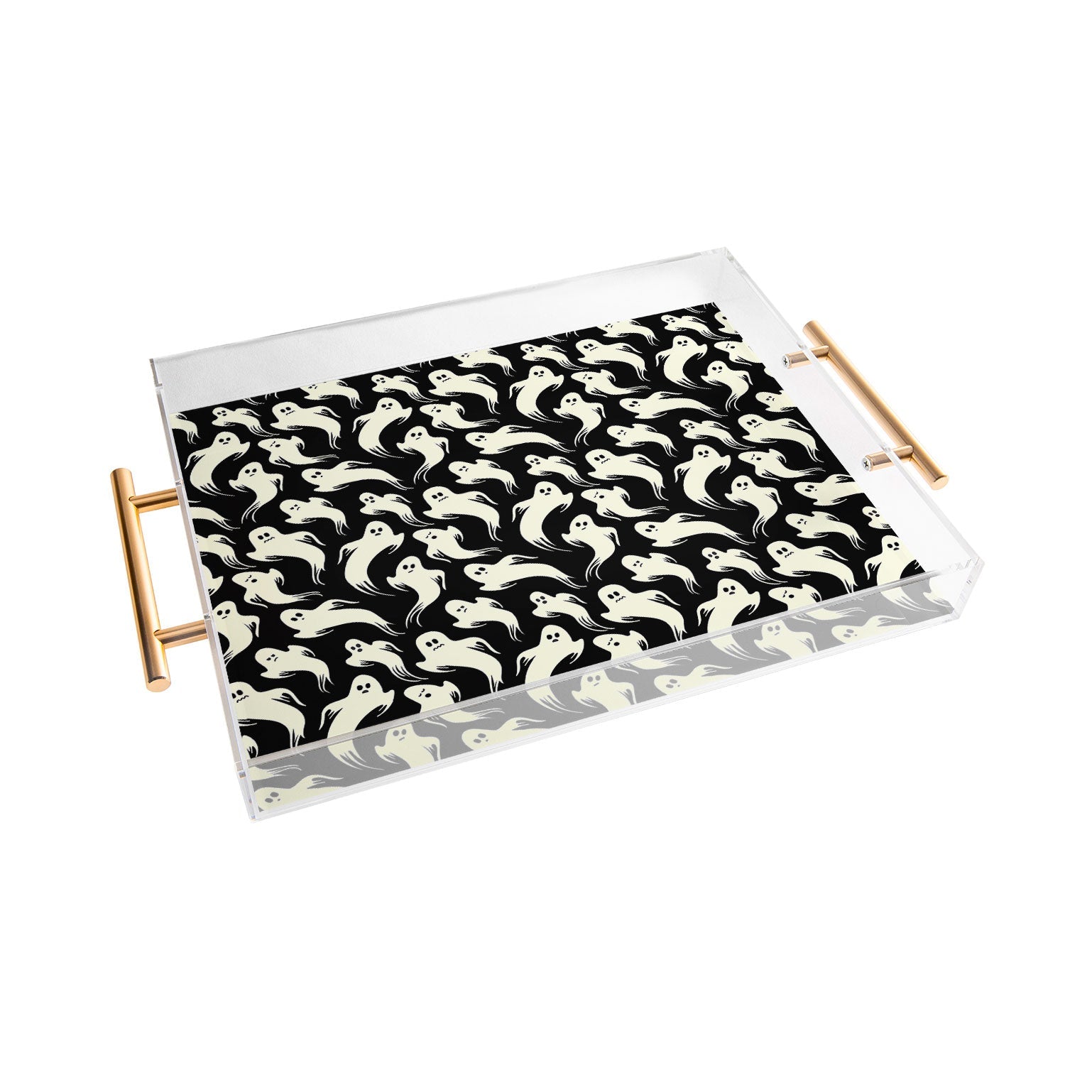 Jennifer Ladd Halloween ghosts 2 Acrylic Tray