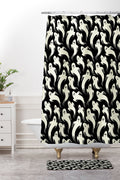 Jennifer Ladd Halloween ghosts 2 Shower Curtain And Mat
