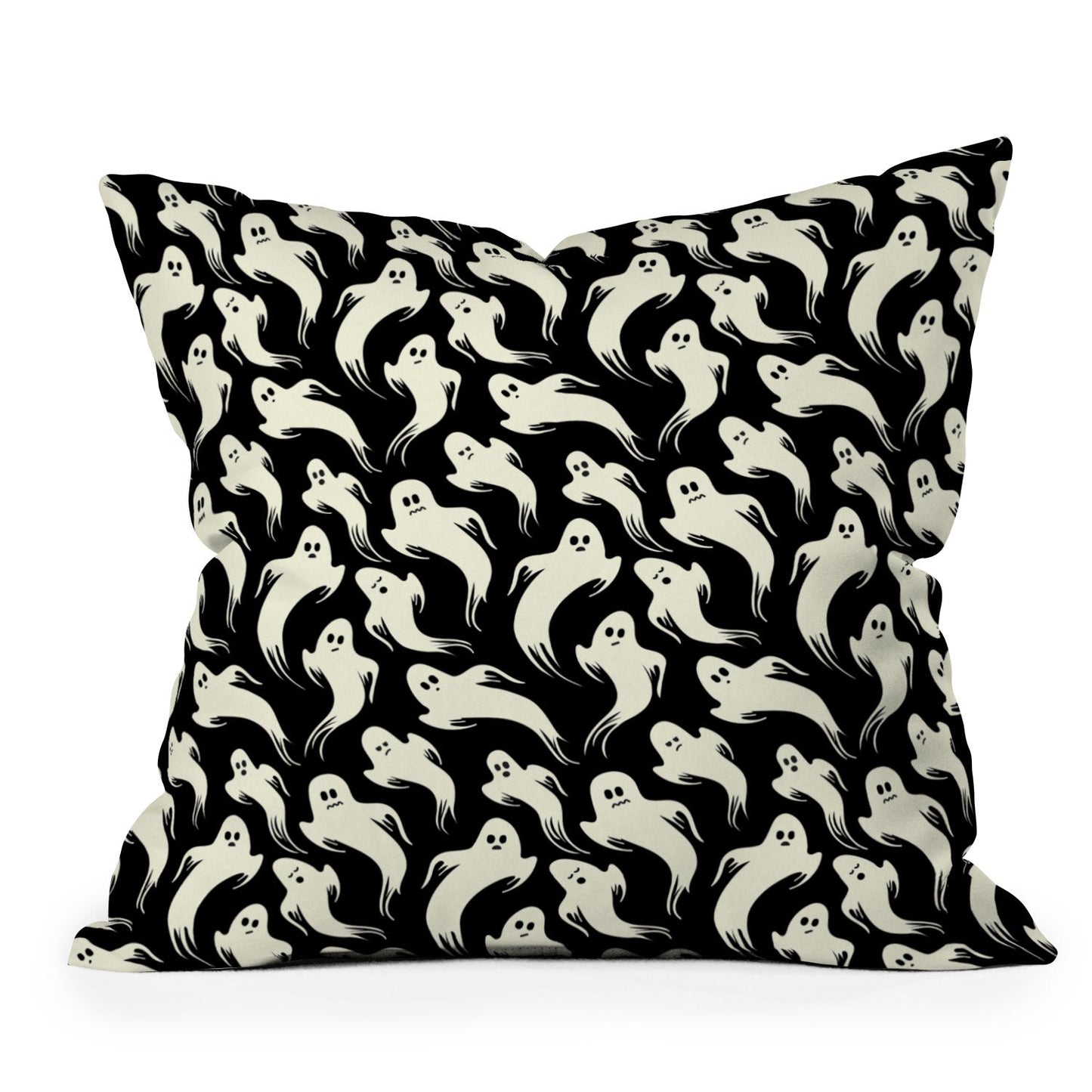 Jennifer Ladd Halloween ghosts 2 Throw Pillow