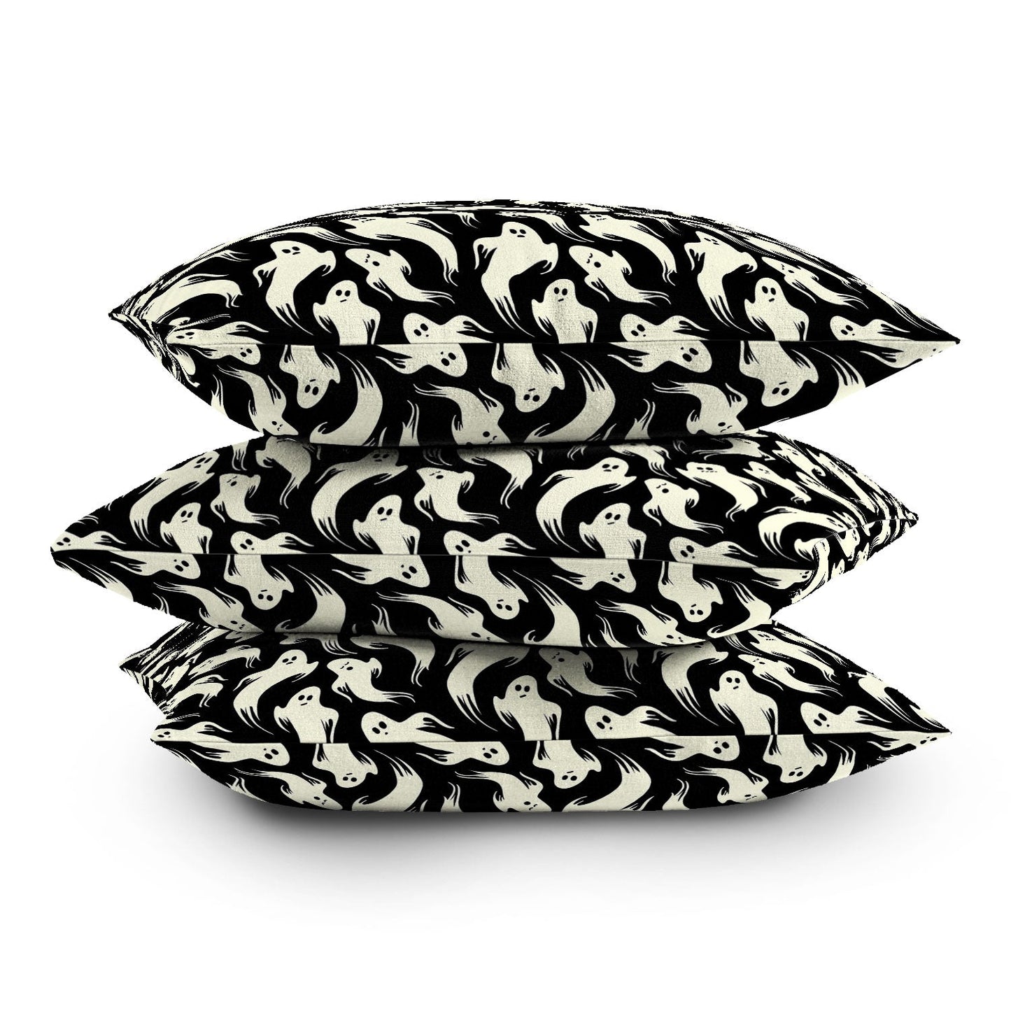 Jennifer Ladd Halloween ghosts 2 Throw Pillow