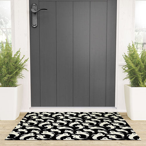Jennifer Ladd Halloween ghosts 2 Welcome Mat