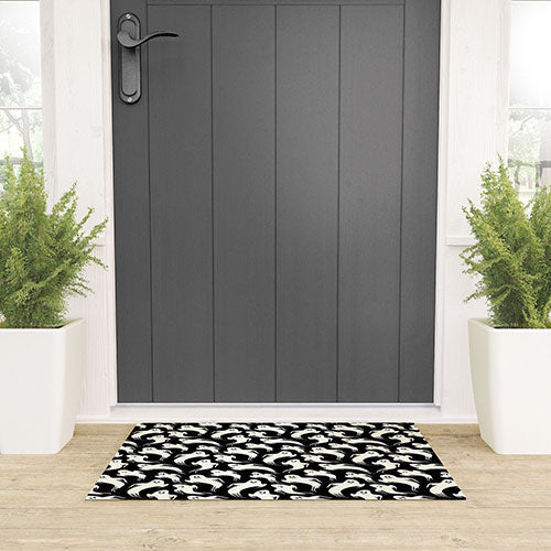 Jennifer Ladd Halloween ghosts 2 Welcome Mat