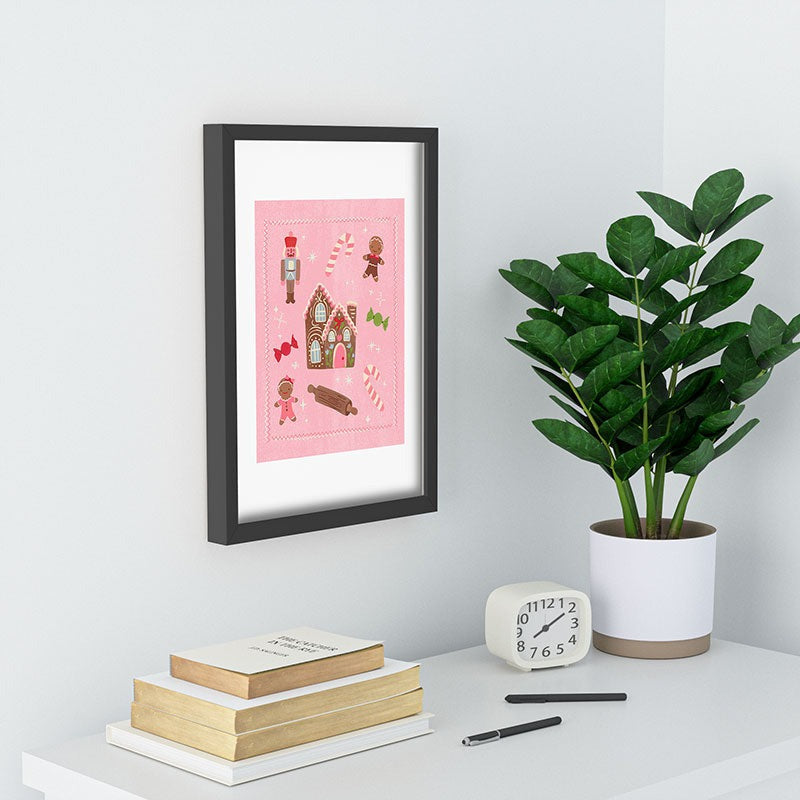 carriecantwell Sweet Christmas Holidays Recessed Framing Rectangle