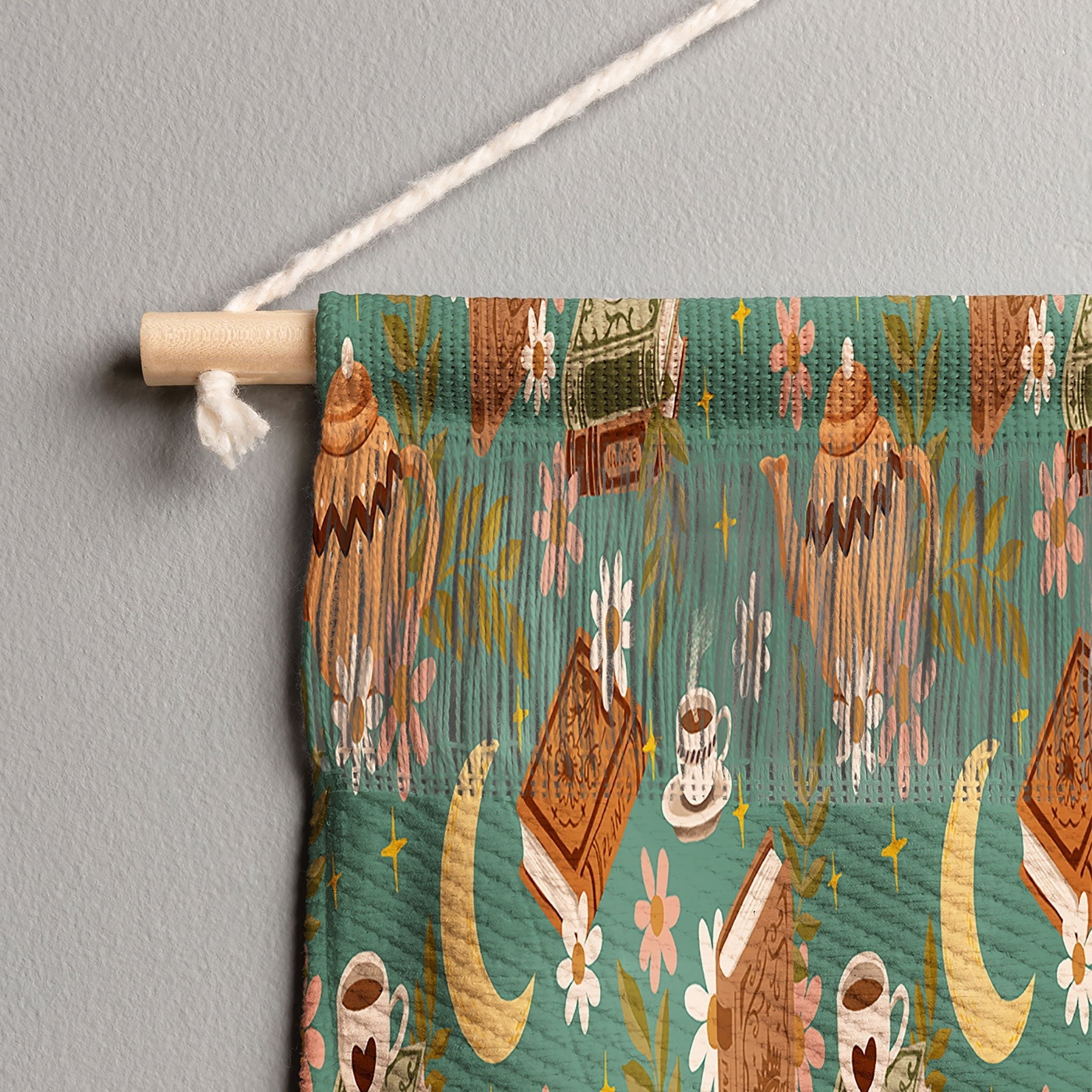 Avenie Moonlit Reading Nook I Wall Hanging Landscape