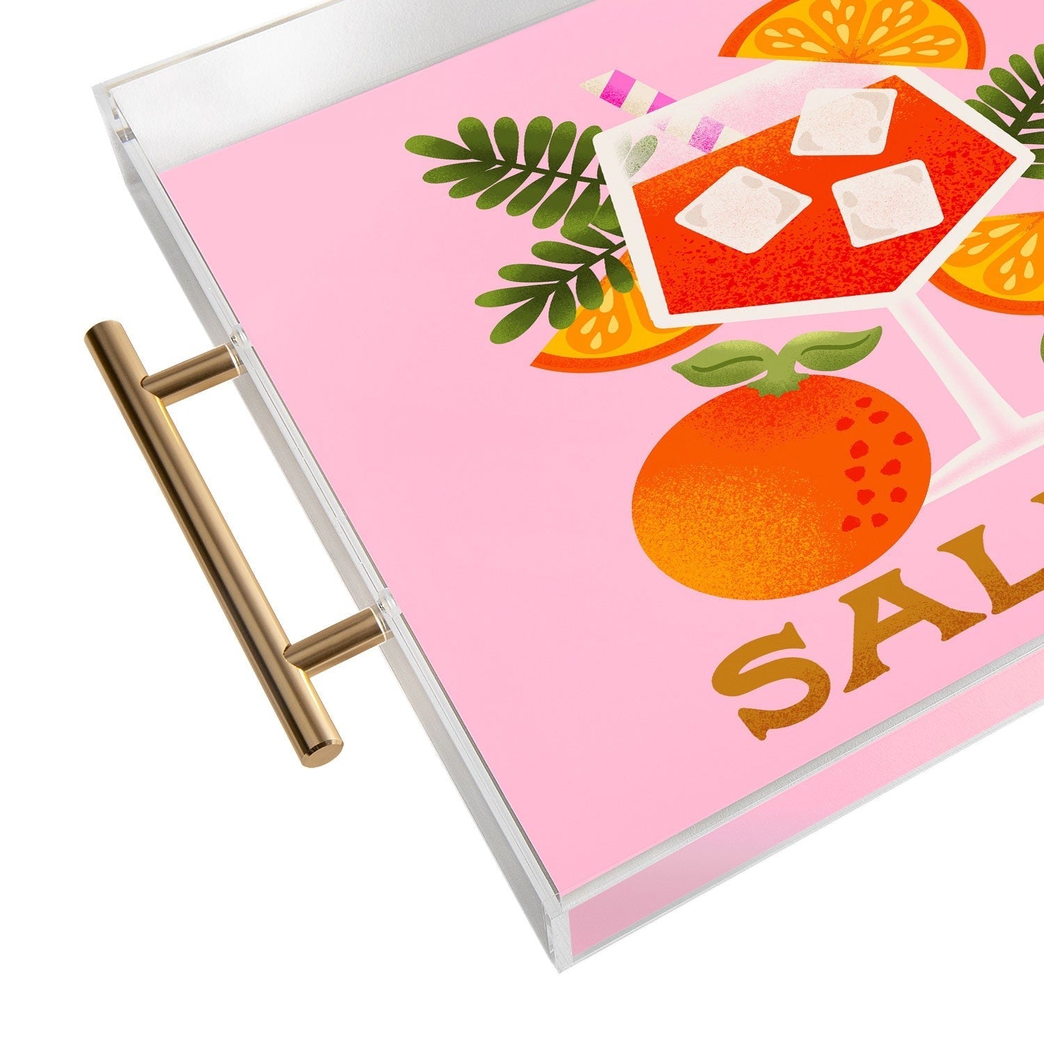 Jessica Molina Orange Spritz Acrylic Tray