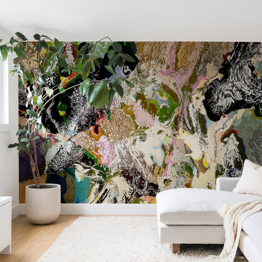83 Oranges Echoes Beneath the Surface Wall Mural