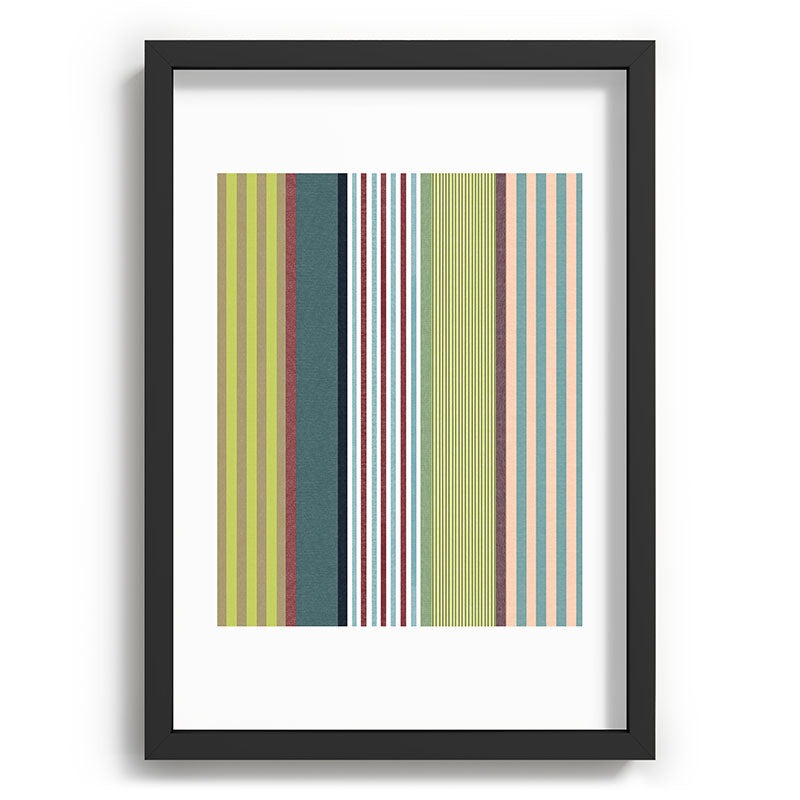 Marta Barragan Camarasa Colorful Stripe Delight Recessed Framing Rectangle