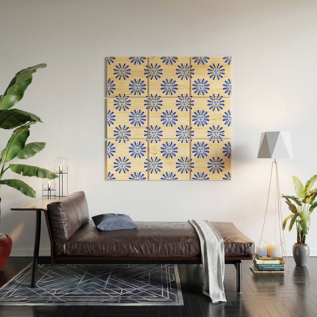 Design by Spark Dolce Vita Radial Sun Wood Wall Mural
