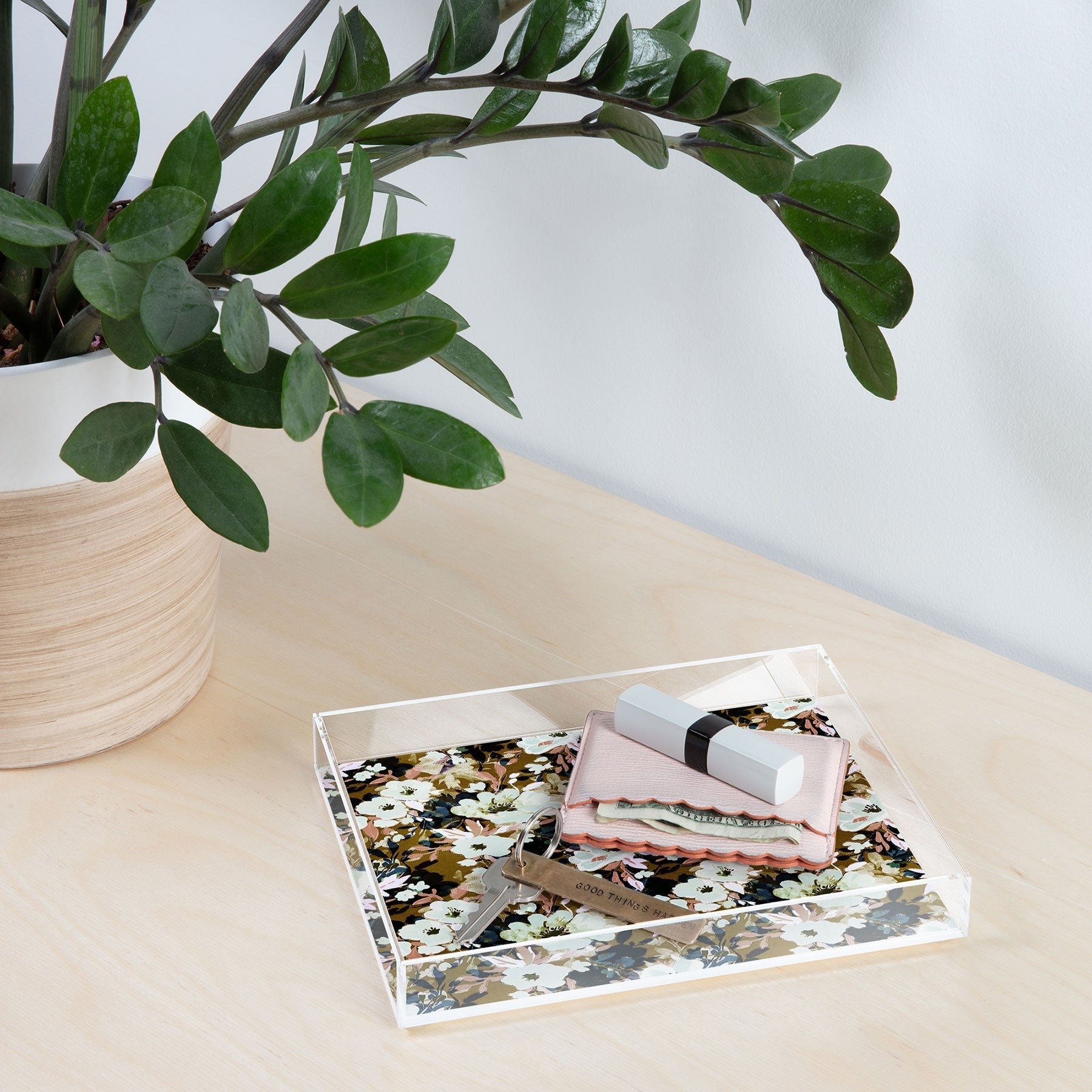 Marta Barragan Camarasa Romantic Floral Fusion Acrylic Tray