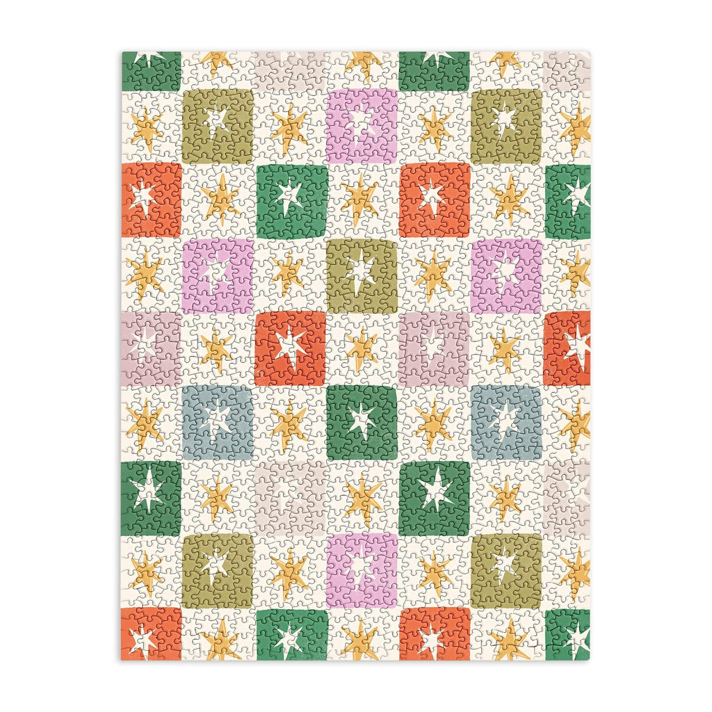 LouBruzzoni Retro Star Block Pattern Puzzle