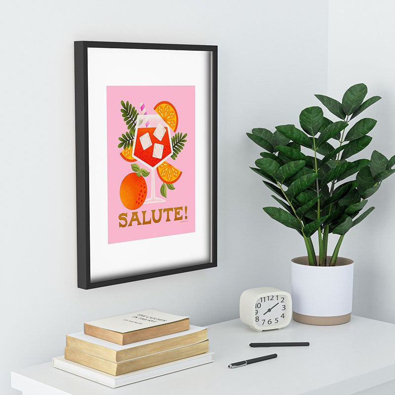 Jessica Molina Orange Spritz Recessed Framing Rectangle
