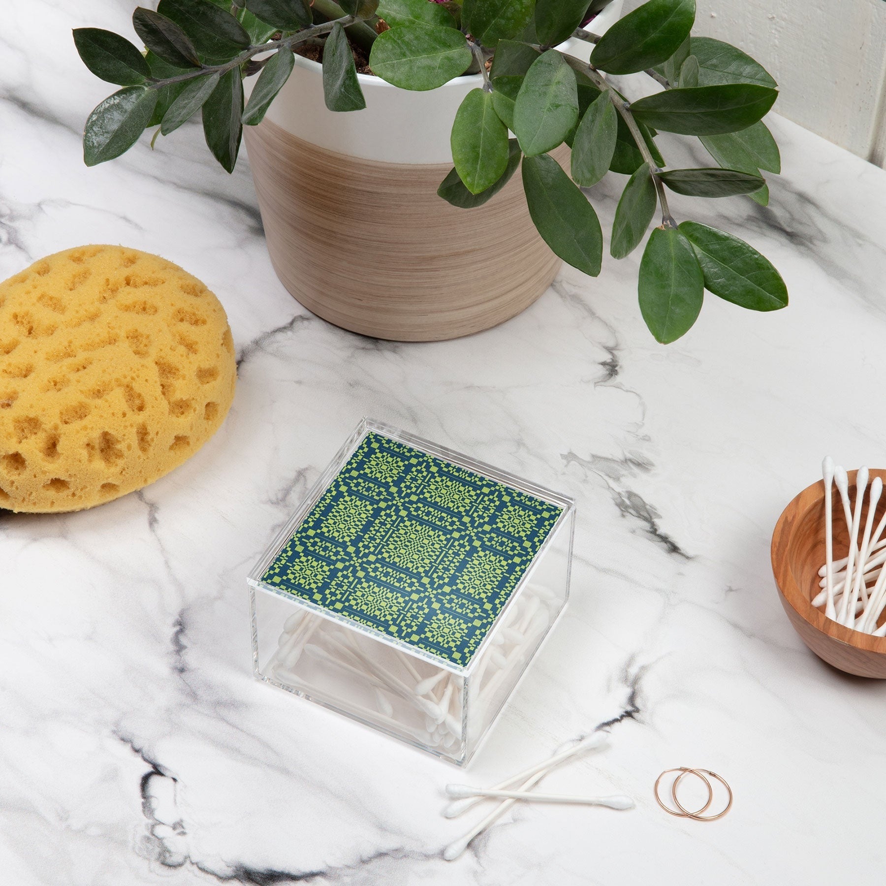 Marta Barragan Camarasa Nostalgic Grid Design Acrylic Box