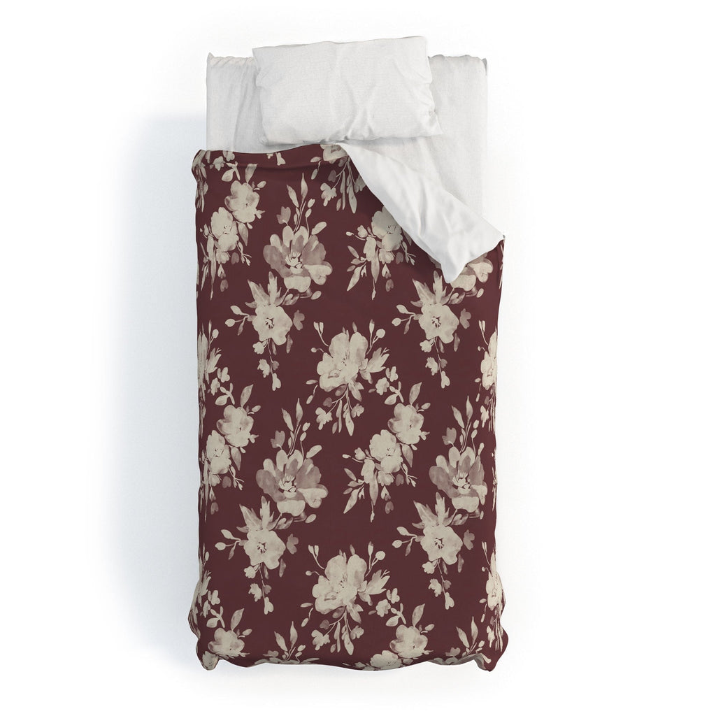 Marta Barragan Camarasa Antique Petal Romance Duvet Cover