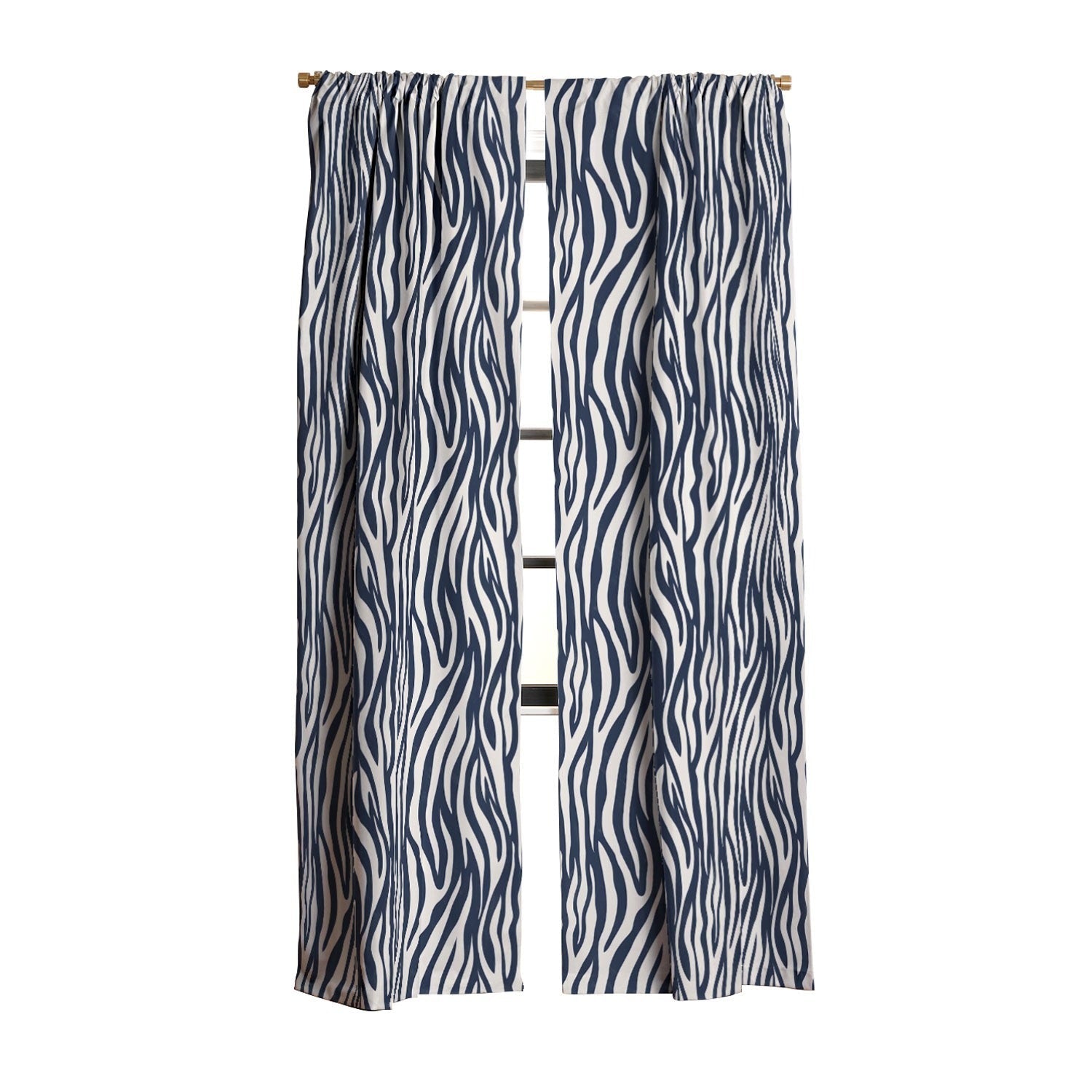 Avenie BR Navy Tiger Stripes Blackout Non Repeat