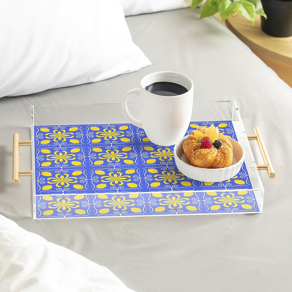 Design by Spark Dolce Vita Lemon Tile Acrylic Tray