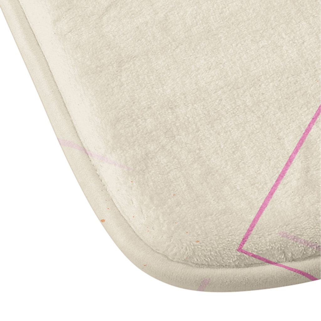 Little Om Starry Web cream Memory Foam Bath Mat
