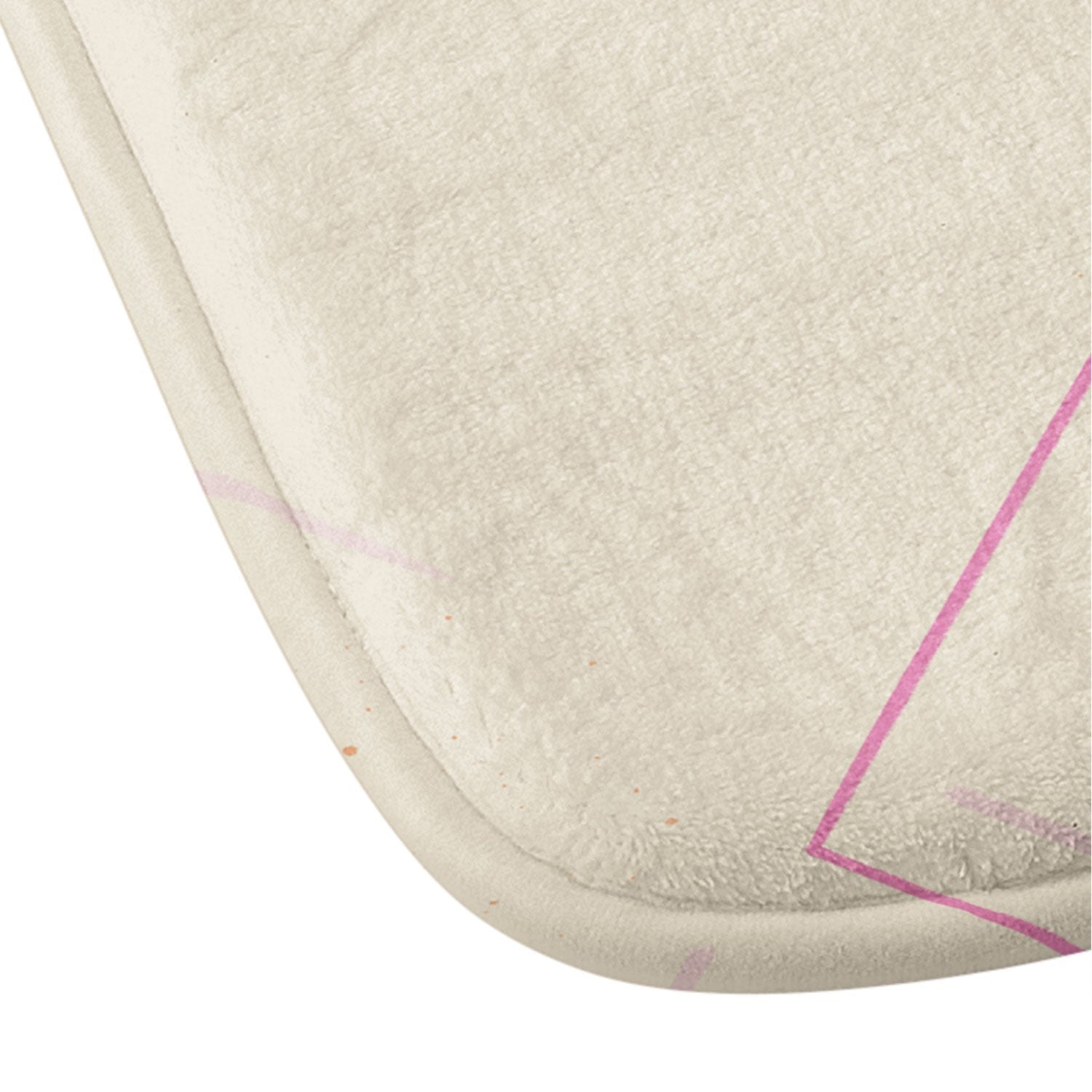 Little Om Starry Web cream Memory Foam Bath Mat