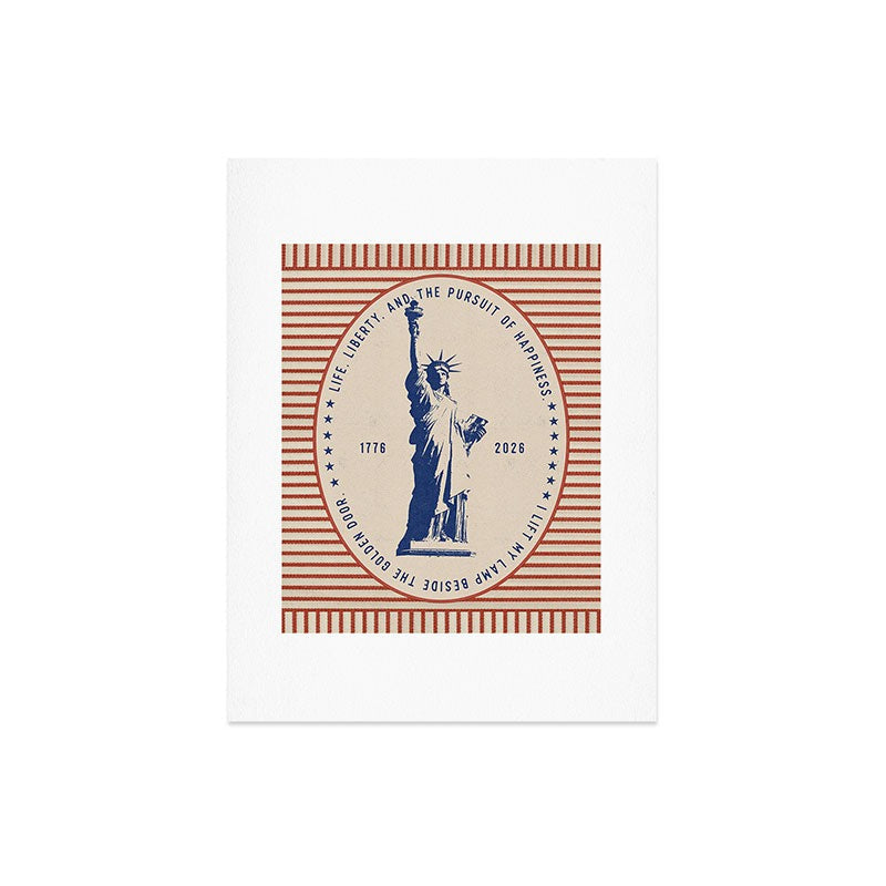 DENY Designs Life Liberty Art Print