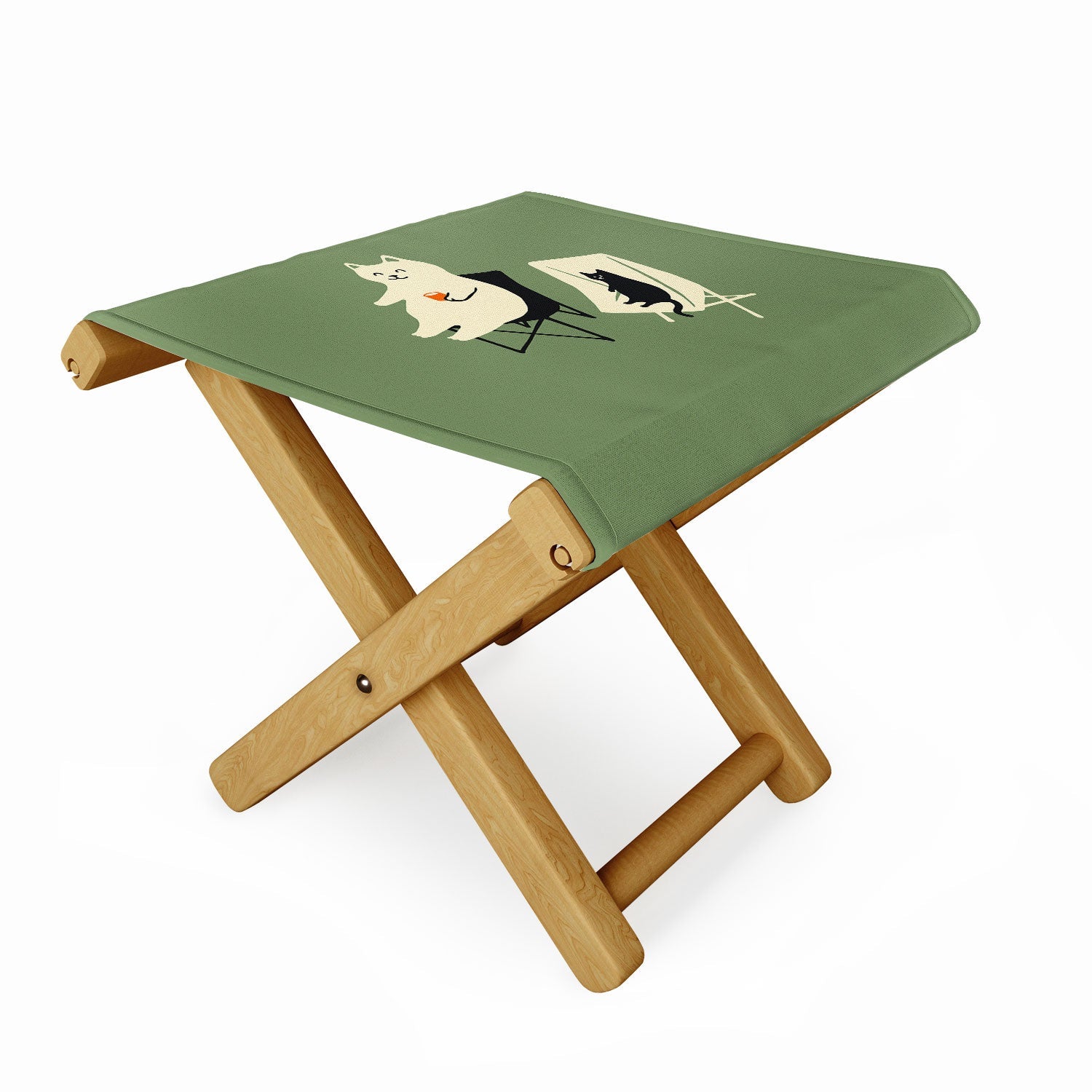Jimmy Tan Happy go Lucky Cat Folding Stool