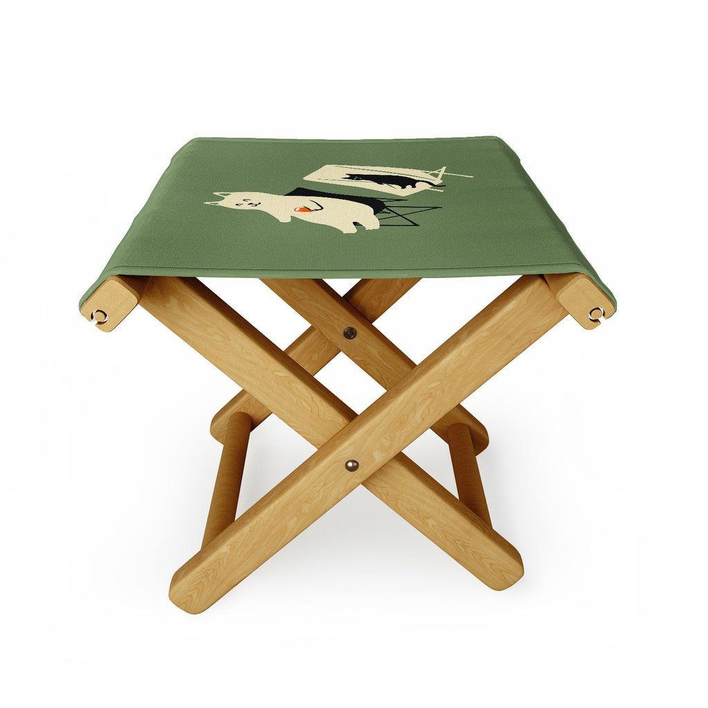 Jimmy Tan Happy go Lucky Cat Folding Stool