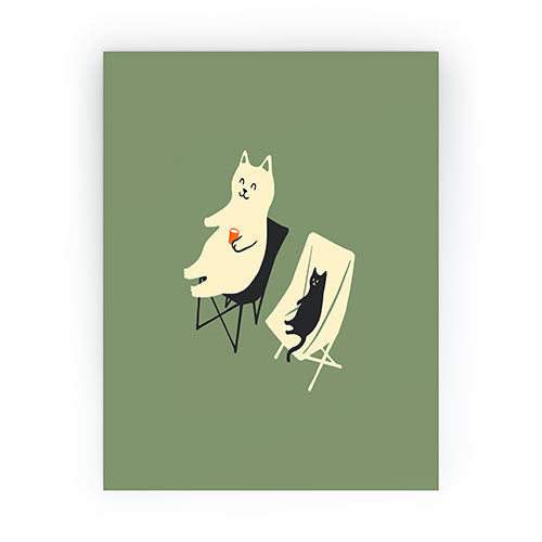 Jimmy Tan Happy go Lucky Cat Mini Art Print