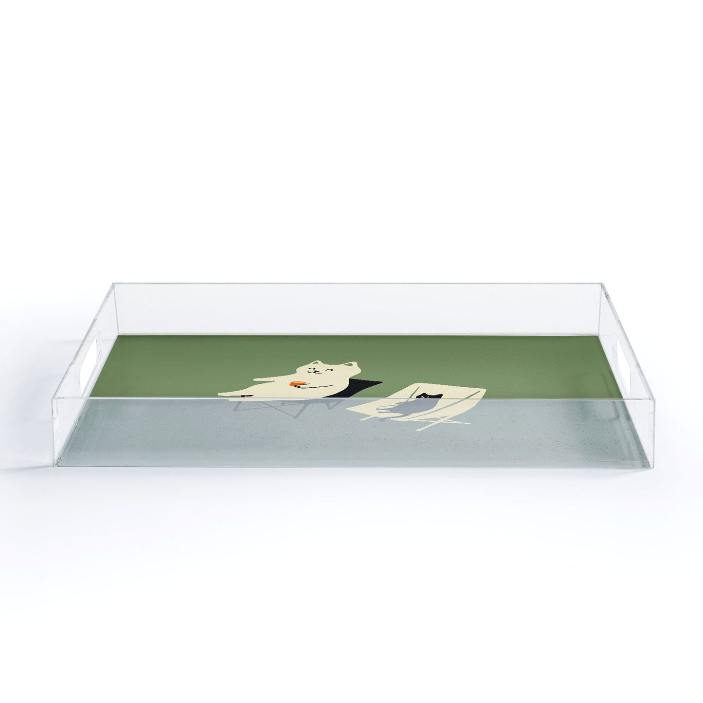 Jimmy Tan Happy go Lucky Cat Acrylic Tray