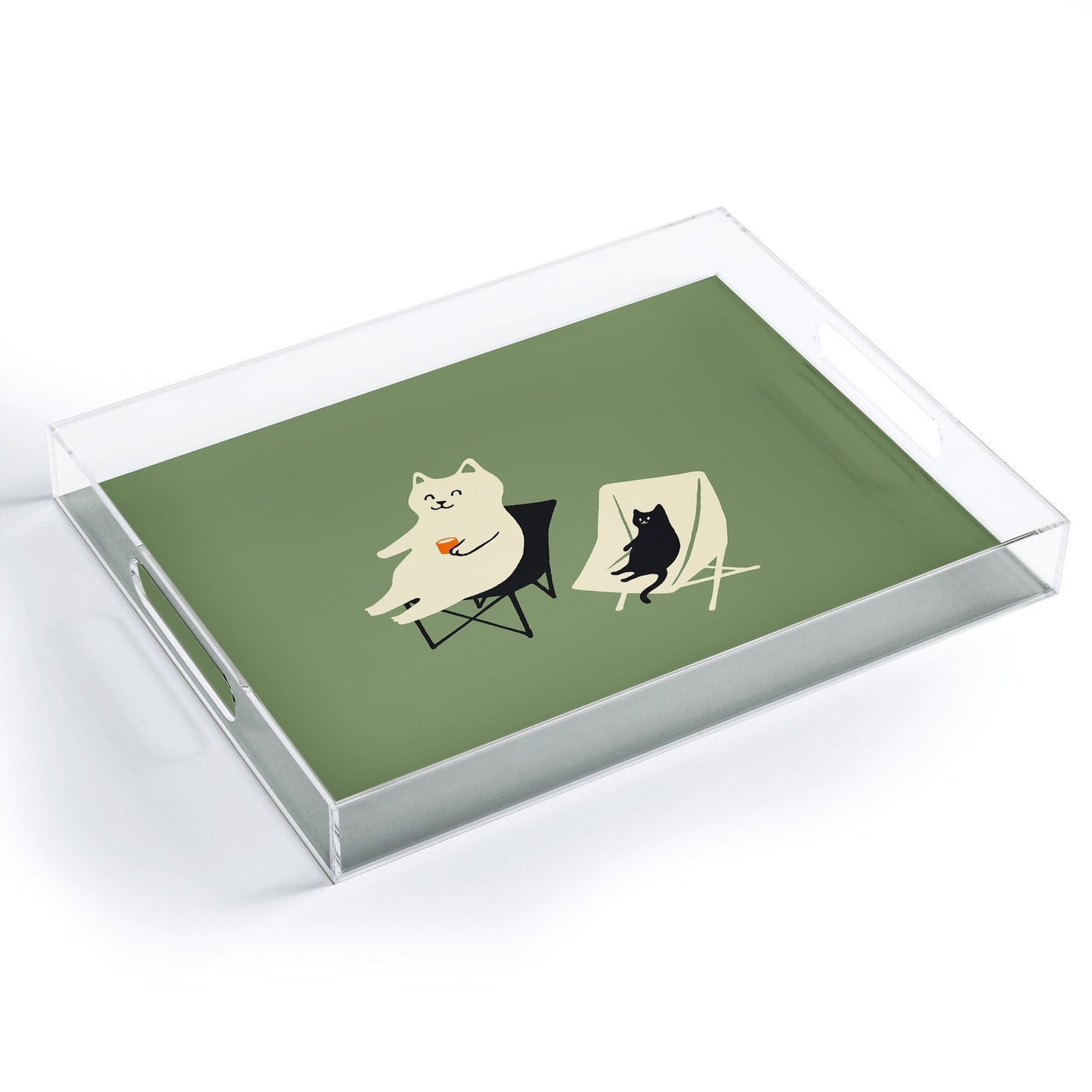 Jimmy Tan Happy go Lucky Cat Acrylic Tray