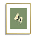 Jimmy Tan Happy go Lucky Cat Metal Framed Art Print