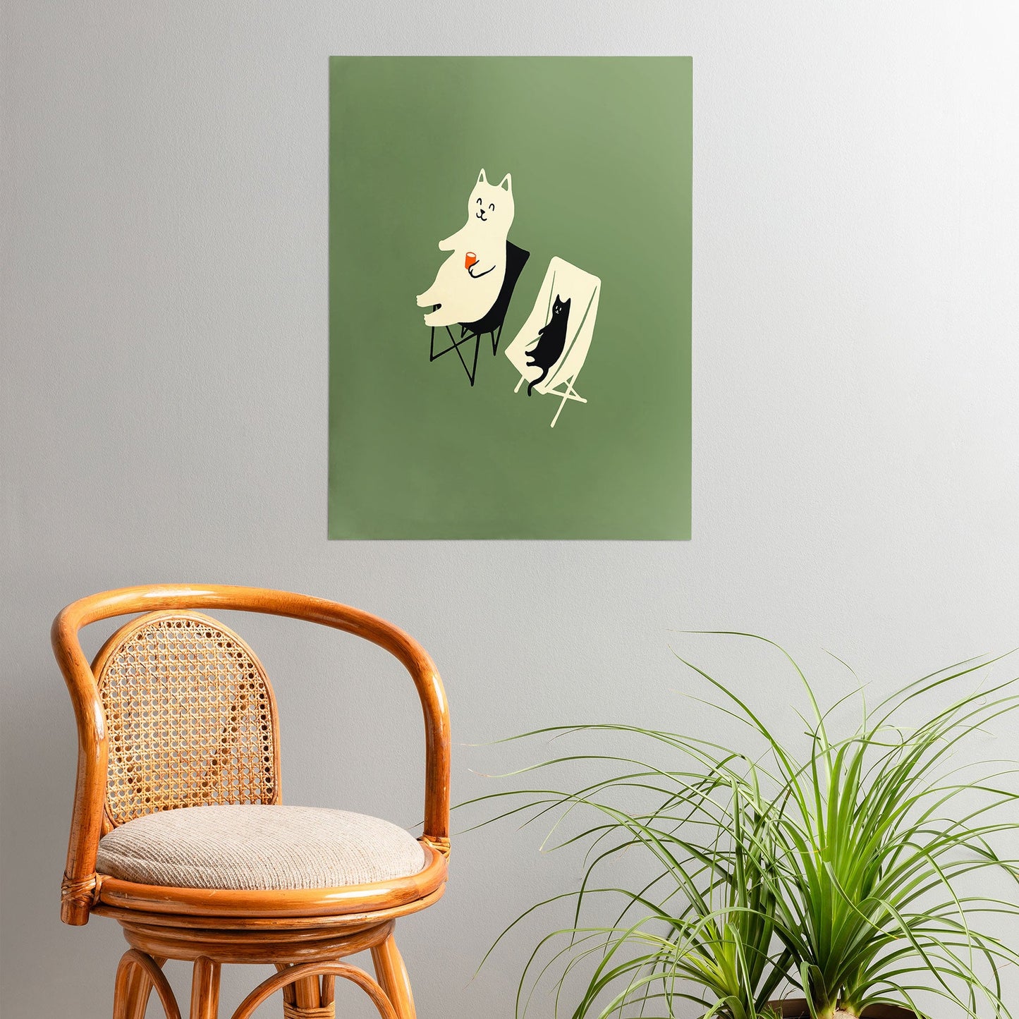 Jimmy Tan Happy go Lucky Cat Poster