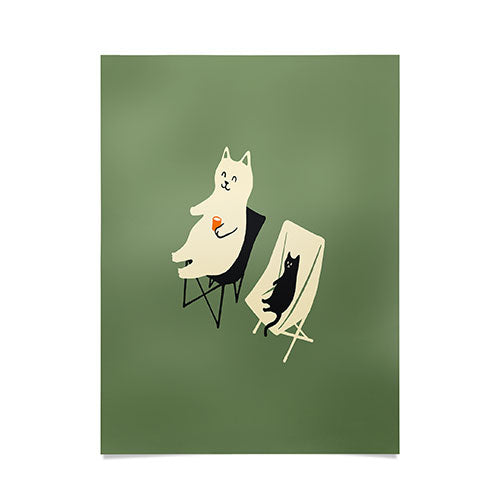 Jimmy Tan Happy go Lucky Cat Poster
