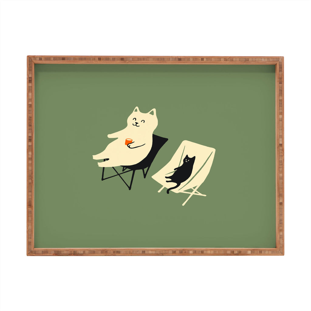 Jimmy Tan Happy go Lucky Cat Rectangular Tray