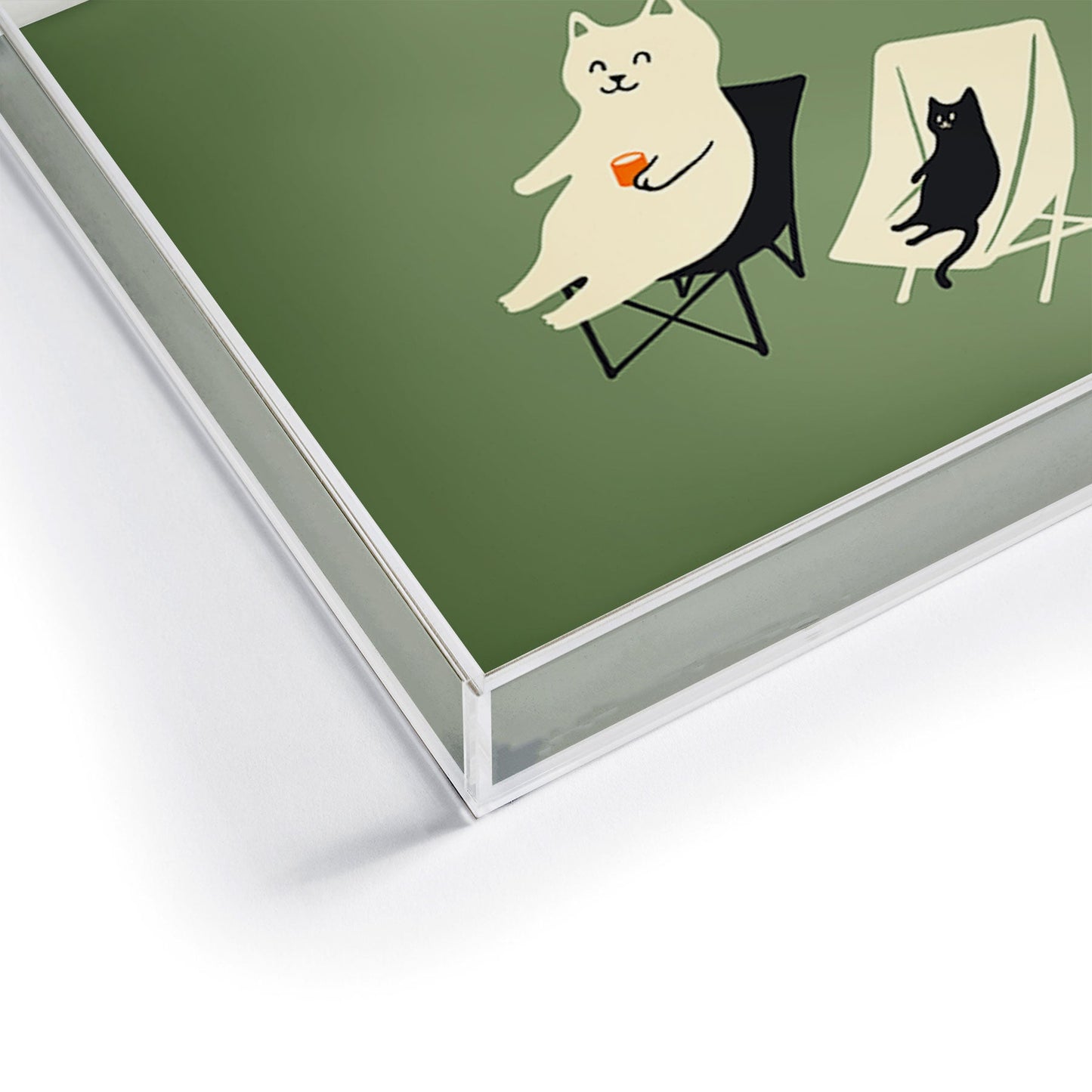 Jimmy Tan Happy go Lucky Cat Acrylic Tray