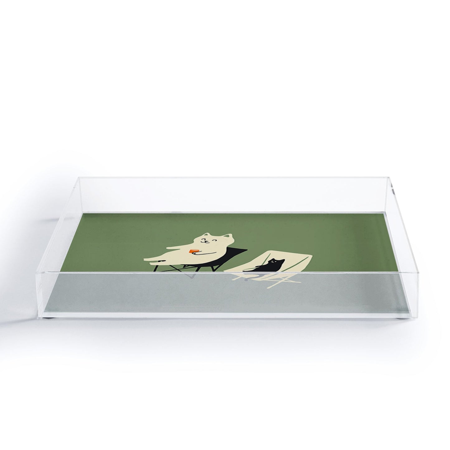 Jimmy Tan Happy go Lucky Cat Acrylic Tray