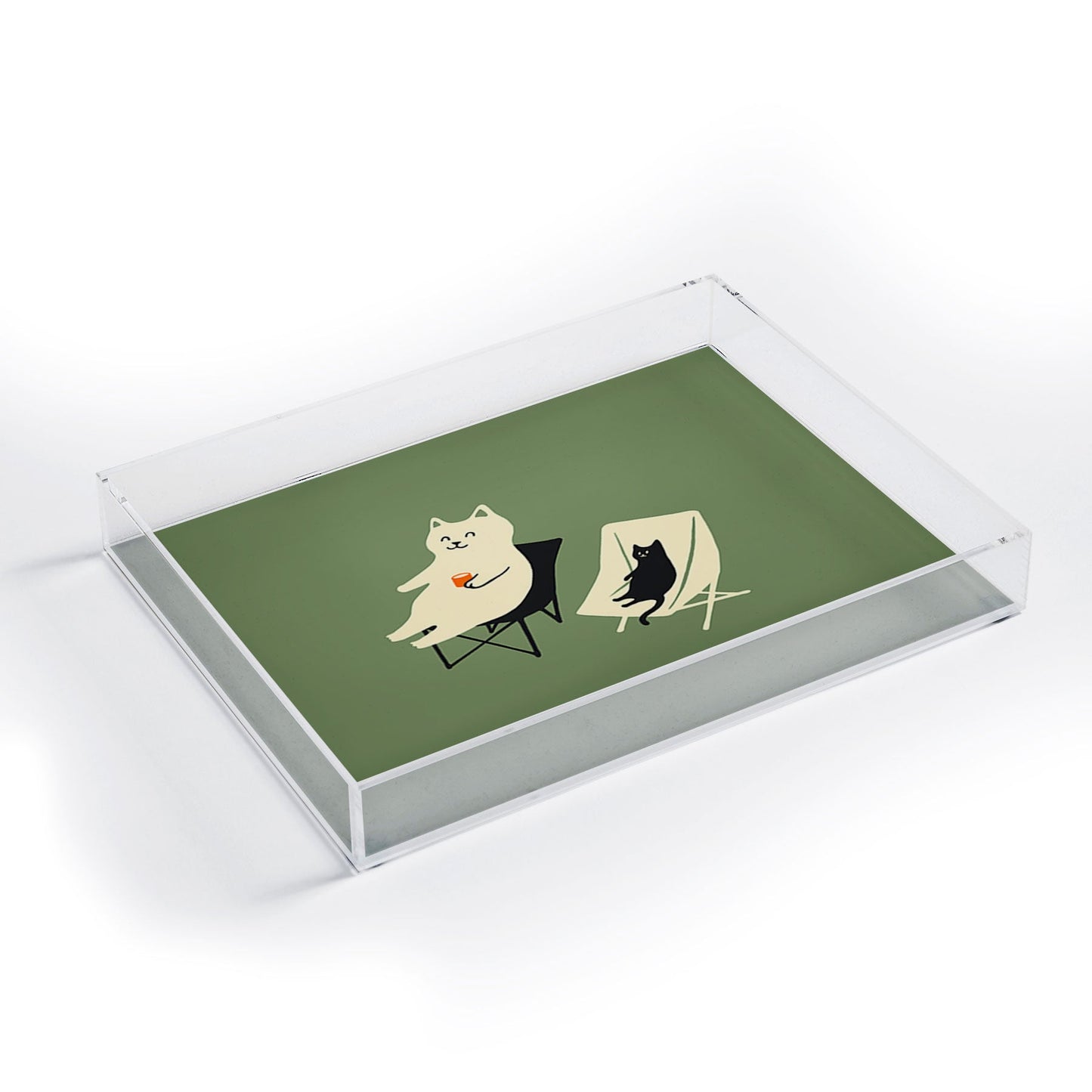Jimmy Tan Happy go Lucky Cat Acrylic Tray
