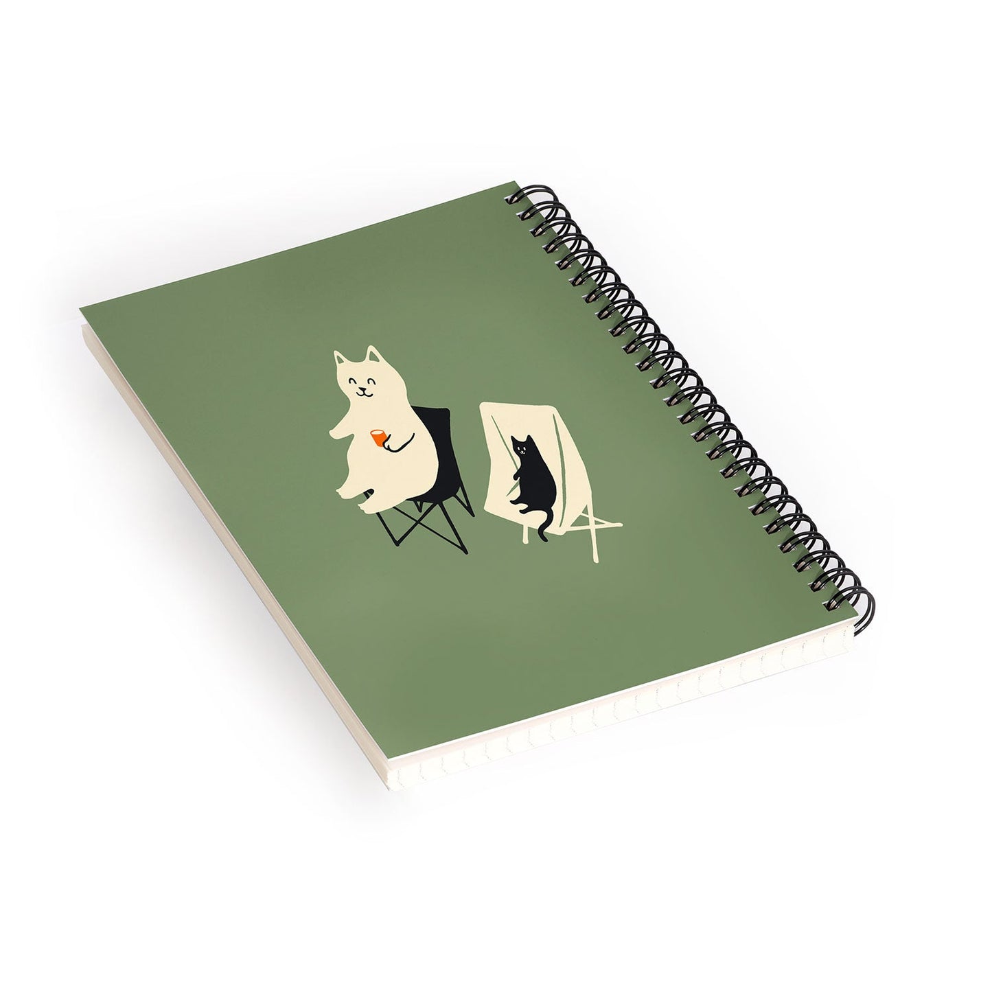 Jimmy Tan Happy go Lucky Cat Spiral Notebook