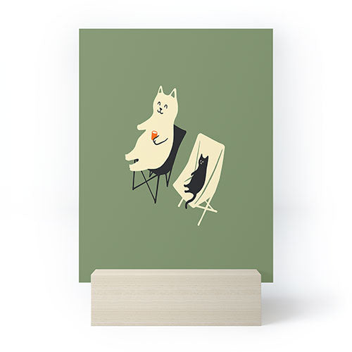 Jimmy Tan Happy go Lucky Cat Mini Art Print