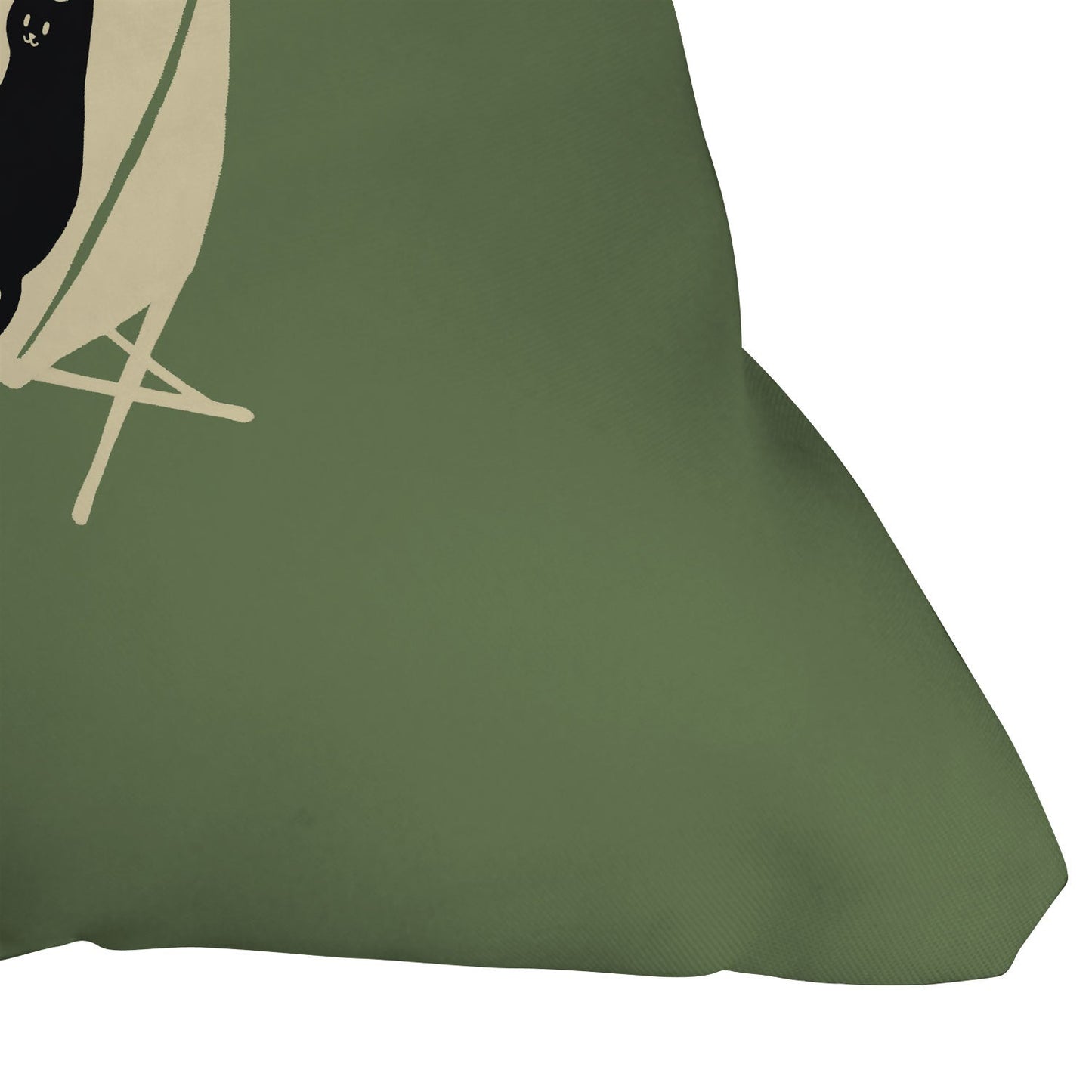 Jimmy Tan Happy go Lucky Cat Outdoor Throw Pillow