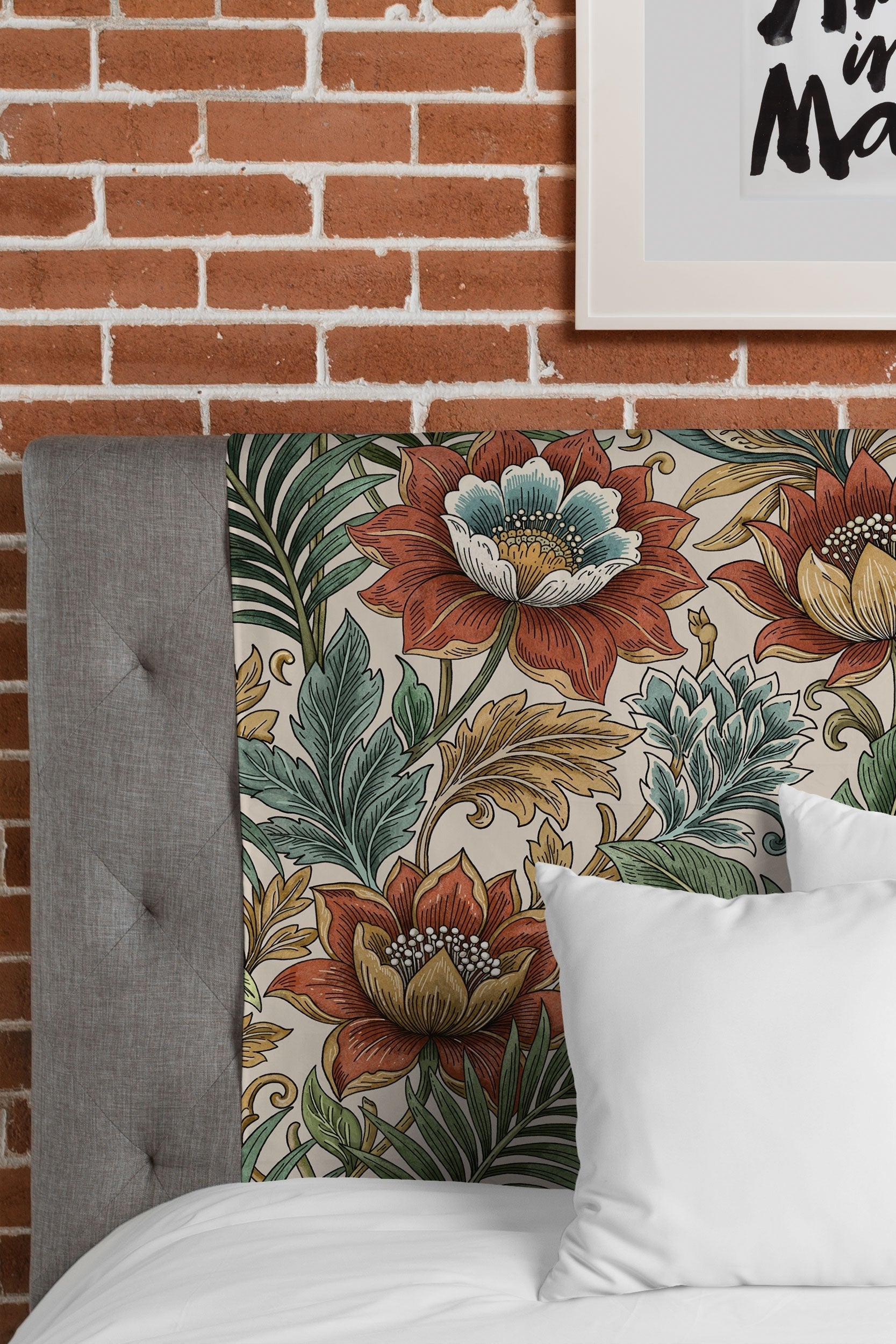 Marta Barragan Camarasa Retro Jungle Garden Tapestry