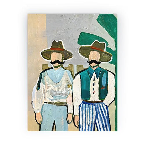 83 Oranges Side By Side Cowboy Edition Mini Art Print