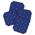 Design by Spark Holiday Helms and Snowflakes Coaster Set