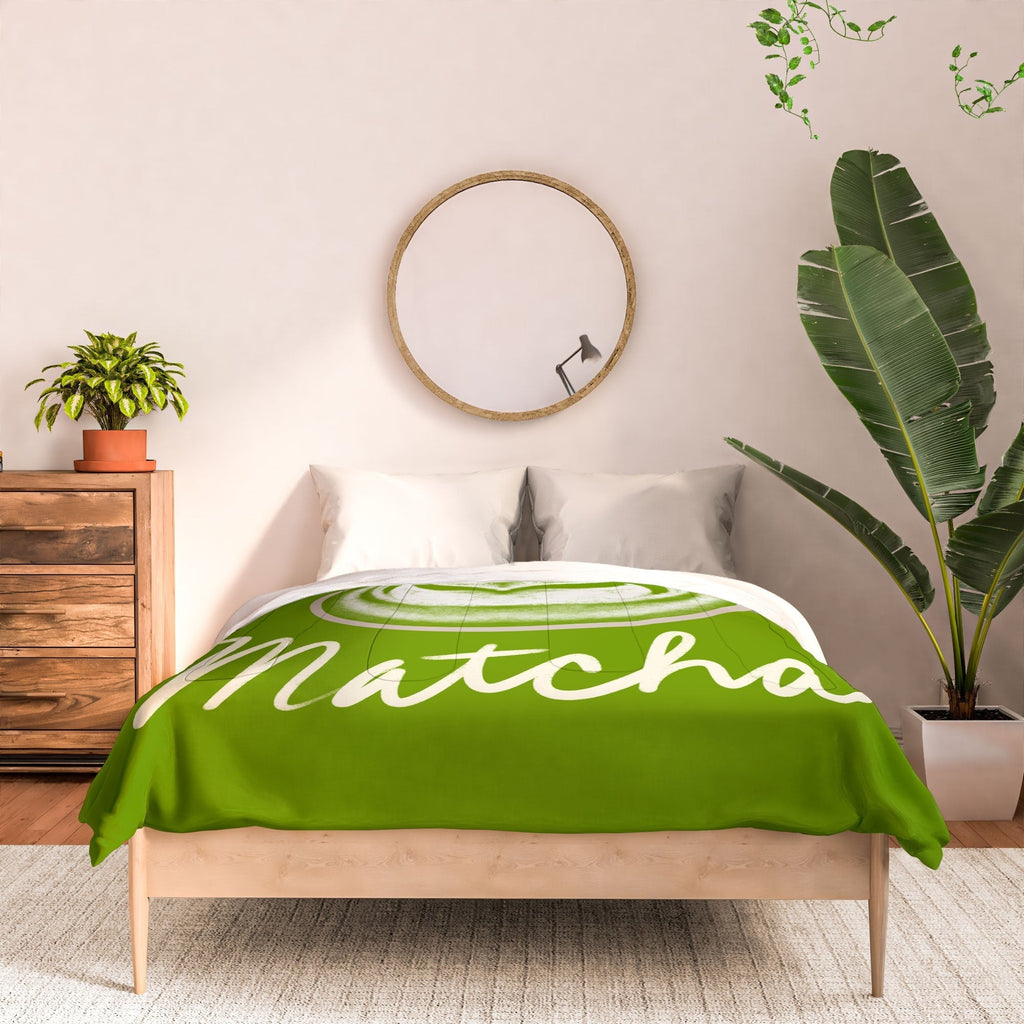 Design by Spark Love You So Matcha Comforter