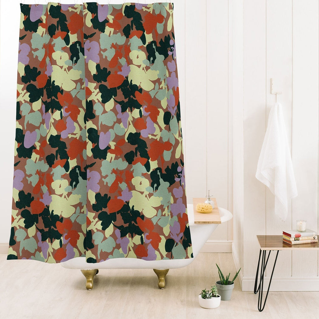 Marta Barragan Camarasa Retro Bloom Medley Shower Curtain