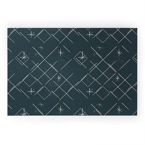 Little Om Starry Web navy Welcome Mat